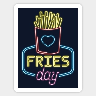 Fries day Sticker